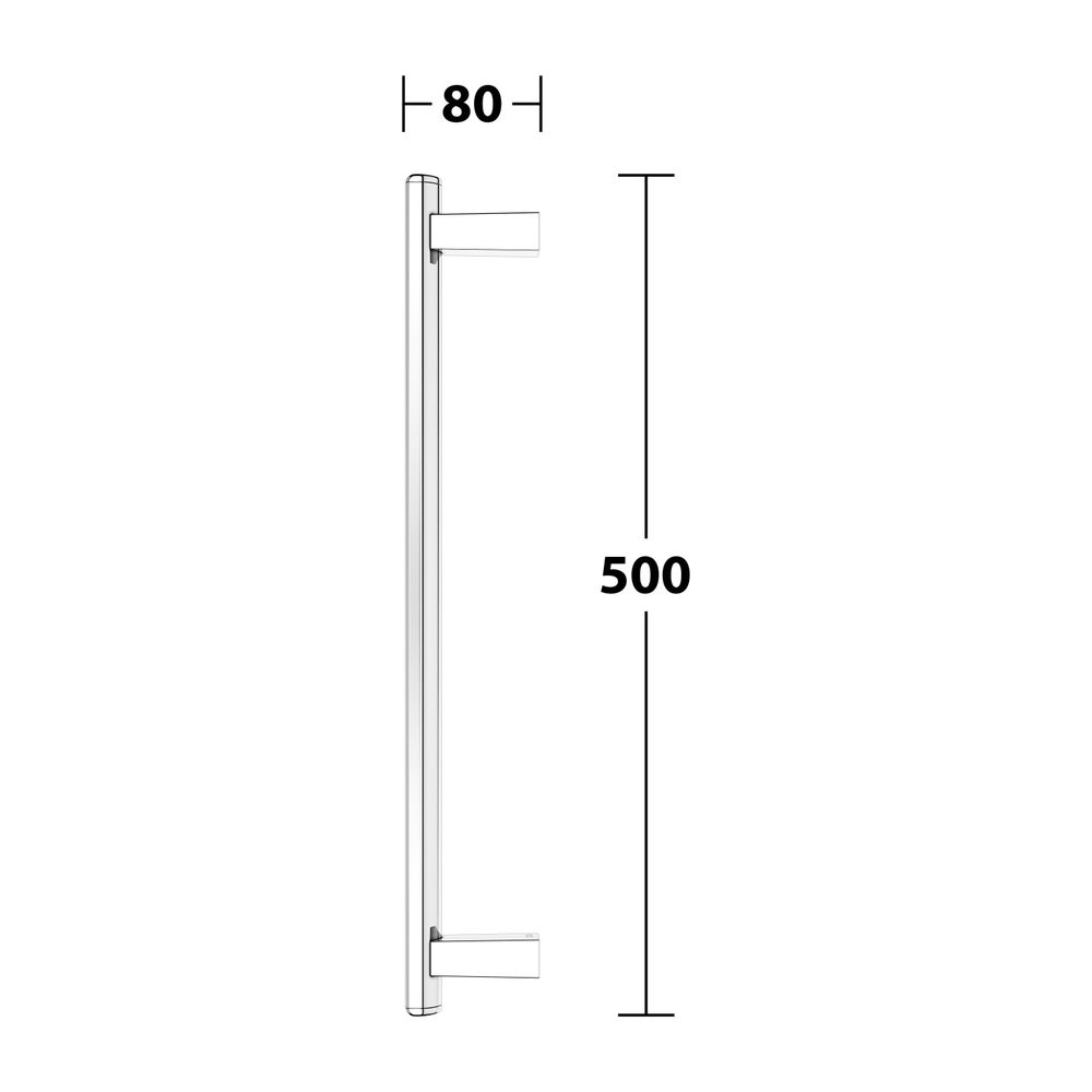 Keuco Axess Haltegriff 500mm, senkrechte Montage, mit Befestigungsset 1, Verchromt, ... KEUCO-35016010500 4017214967087 (Abb. 8)