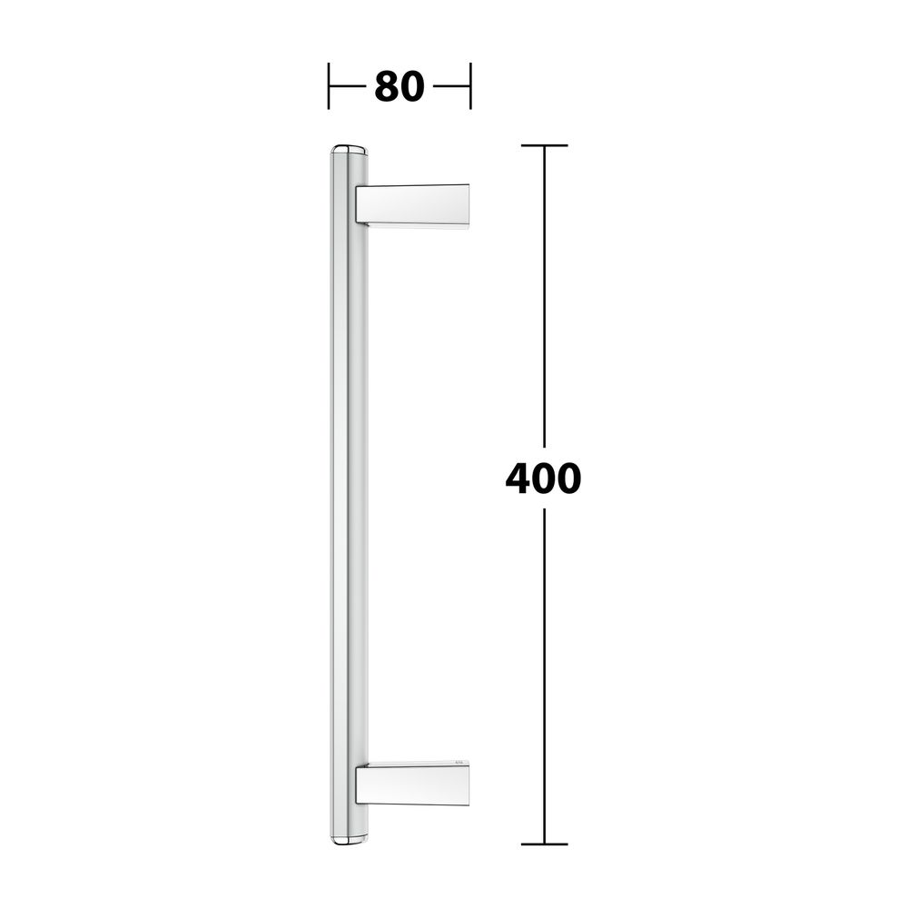 Keuco Axess Haltegriff 400mm, senkrechte Montage, mit Befestigungsset 1, Silber elox... KEUCO-35016170400 4017214967100 (Abb. 8)