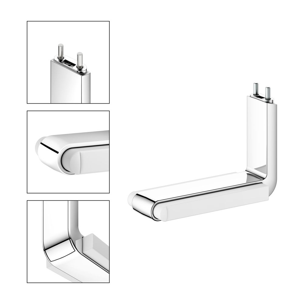 Keuco Axess Toilettenpapierhalter für Stützklappgriff 35003, starr, offene Form, mit... KEUCO-35062010051 4017214931897 (Abb. 3)