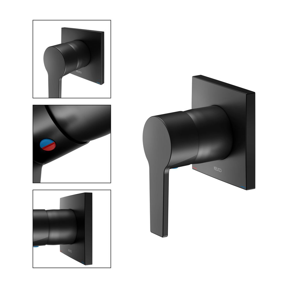 Keuco Edition 11 Einhebelmischer Unterputz mit Temperaturbegrenzung, G 1/2", Schwarz... KEUCO-51151370002 4017214941643 (Abb. 3)