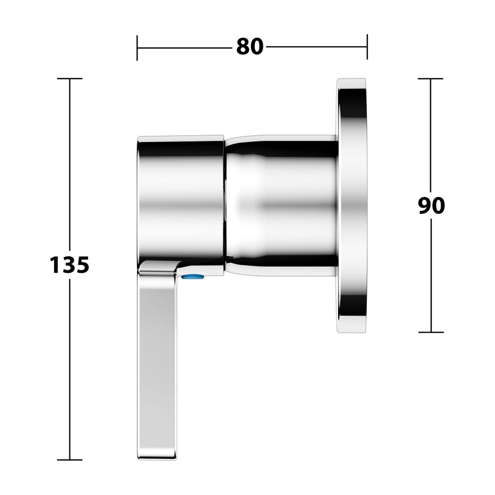 Keuco Edition 400 Einhebelmischer Unterputz, mit Temperaturbegrenzung, Verchromt, 51... KEUCO-51551010001 4017214940295 (Abb. 8)