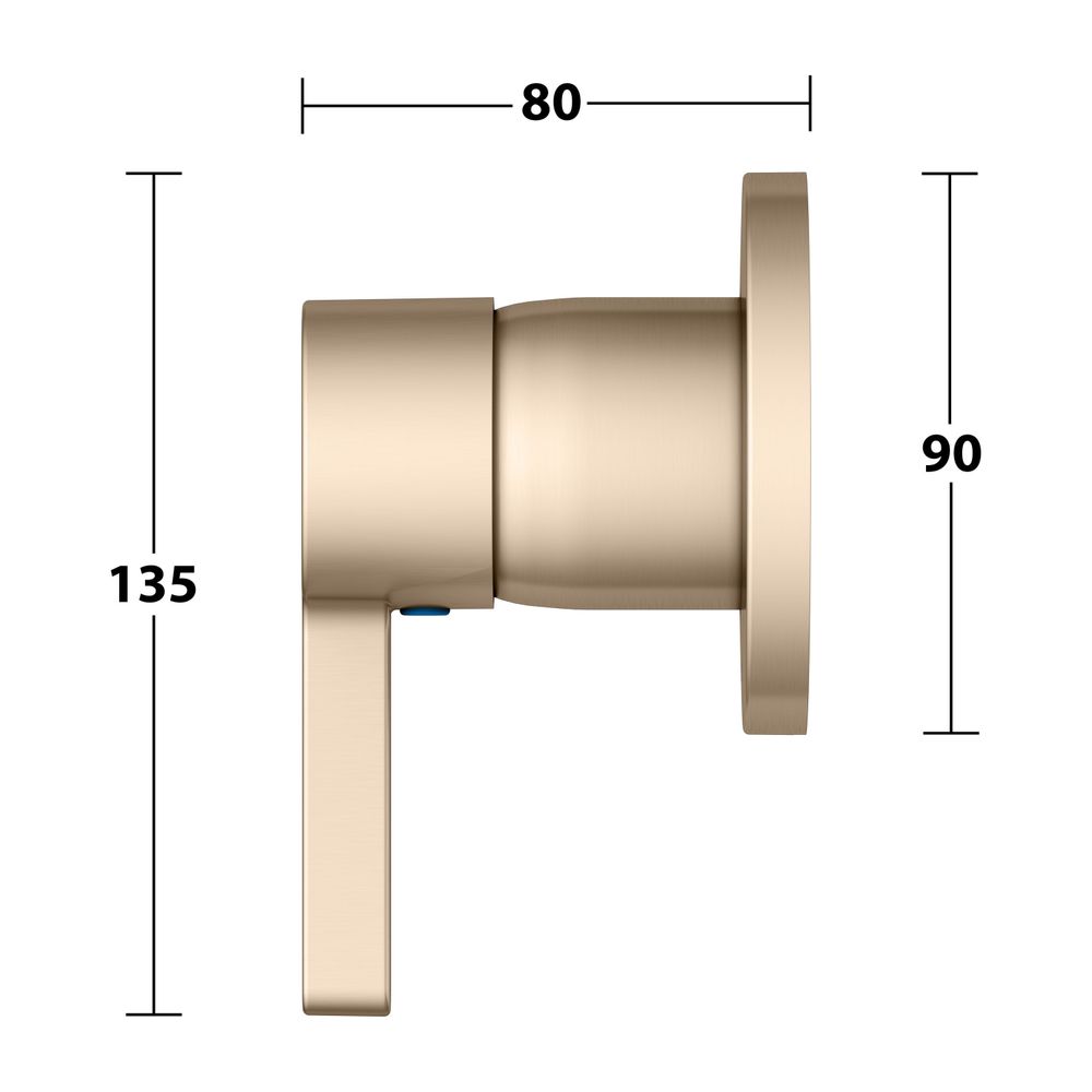 Keuco Edition 400 Einhebelmischer Unterputz, mit Temperaturbegrenzung, Bronze gebürs... KEUCO-51551030001 4017214940332 (Abb. 7)