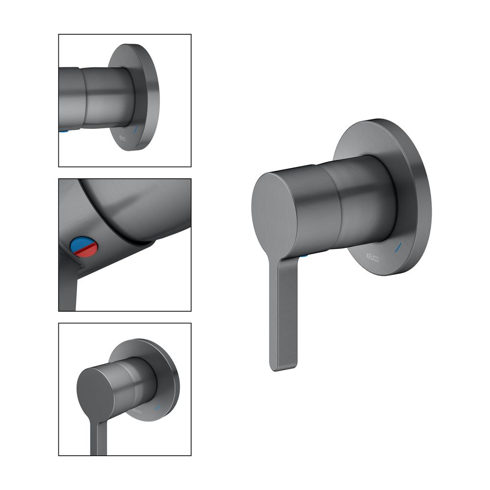 Keuco Edition 400 Einhebelmischer Unterputz, mit Temperaturbegrenzung, Schwarzchrom ... KEUCO-51551130001 4017214940394 (Abb. 3)