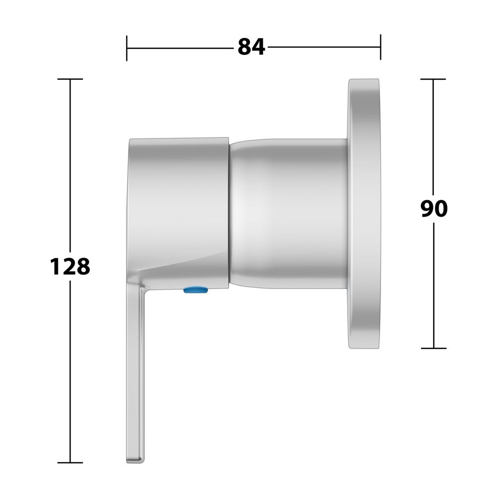Keuco Plan Blue Einhebelmischer Unterputz, mit Temperaturbegrenzung, G 1/2", Durchfl... KEUCO-53951170001 4017214940554 (Abb. 7)