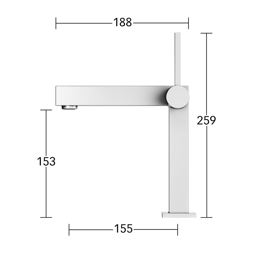 KEUCO EH-Waschtisch-mischer 150 E90 Square 59102, o.Zugstangen-Ablaufgrt. verchromt... KEUCO-59102010100 4017214860005 (Abb. 8)