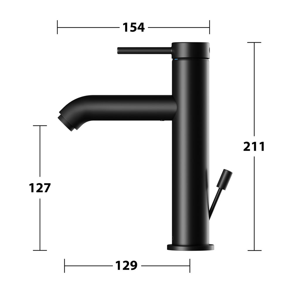 Keuco Ixmo Soft Einhebel-Waschtischmischer 130, Ausladung 129mm, mit Zugstangen-Abla... KEUCO-59501372001 4017214938858 (Abb. 8)
