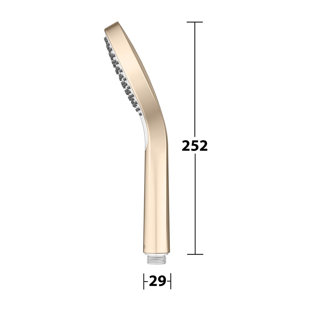 Keuco Ixmo Handbrause, G 1/2", 3 Strahlarten, max. Durchfluss 12l/min, Bronze gebürs... KEUCO-59580030300 4017214965489 (Abb. 4)