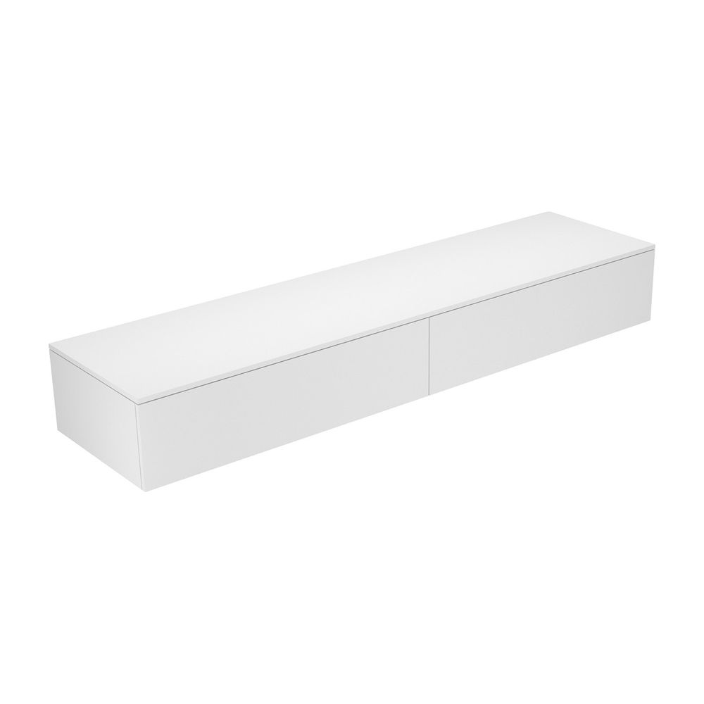 KEUCO Sideboard Edition 400 31771, 2 Auszüge, weiß/Glas weiß klar... KEUCO-31771300000 4017214528004 (Abb. 1)