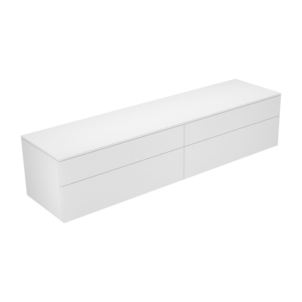 KEUCO Sideboard Edition 400 31773, 4 Auszüge, weiß/Glas weiß klar... KEUCO-31773300000 4017214528646 (Abb. 1)