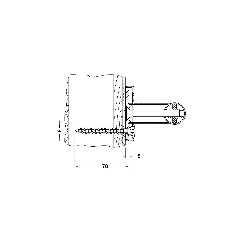 KEUCO Befestigungs-Set 4 Plan Care 34990, 3xHolzschr.DIN7996-6x70 V2A... KEUCO-34990000200 4017214139316 (Abb. 1)