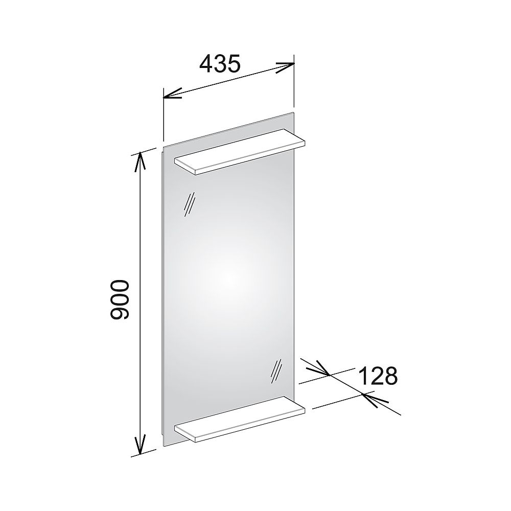 KEUCO Lichtspiegel Edition 11 11198, mit integrierter Ablage, LED-Beleuchtung... KEUCO-11198001500 4017214440603 (Abb. 2)