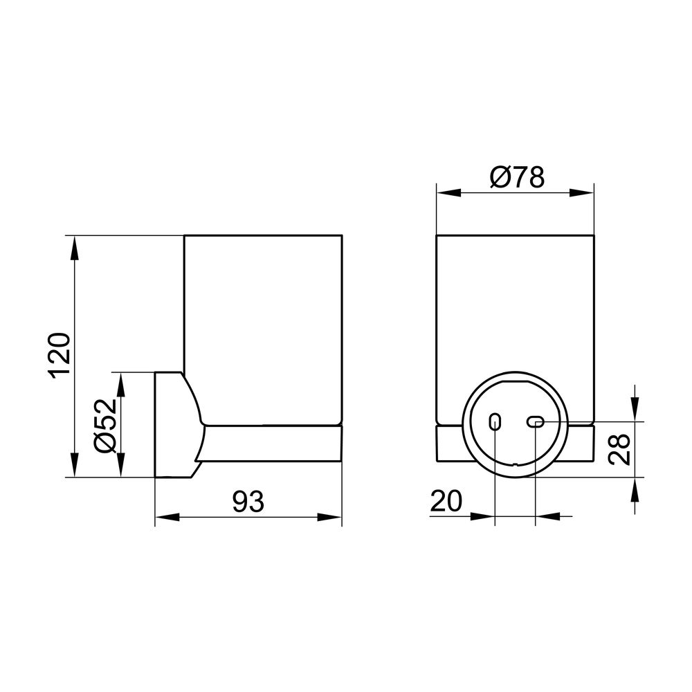 Keuco Collection Reva Glashalter, Echtkristall-Glas, Schwarz-matt, 12850379000... KEUCO-12850379000 4017214966745 (Abb. 2)
