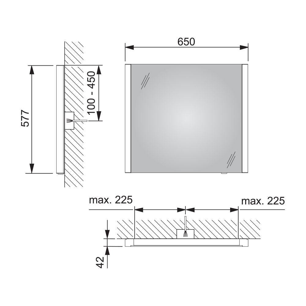 KEUCO Lichtspiegel Royal Reflex.2 14296, 650 x 577 x 42 mm... KEUCO-14296002000 4017214586516 (Abb. 2)