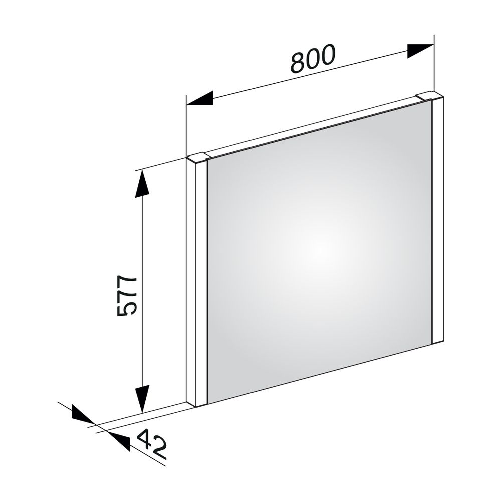 KEUCO Lichtspiegel Royal Reflex.2 14296, 800 x 577 x 42 mm... KEUCO-14296002500 4017214586530 (Abb. 3)