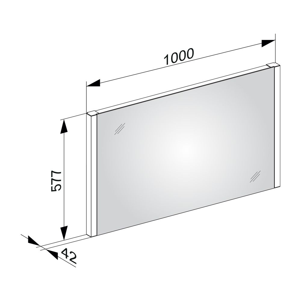 KEUCO Lichtspiegel Royal Reflex.2 14296, 1000 x 577 x 42 mm... KEUCO-14296003000 4017214586547 (Abb. 3)