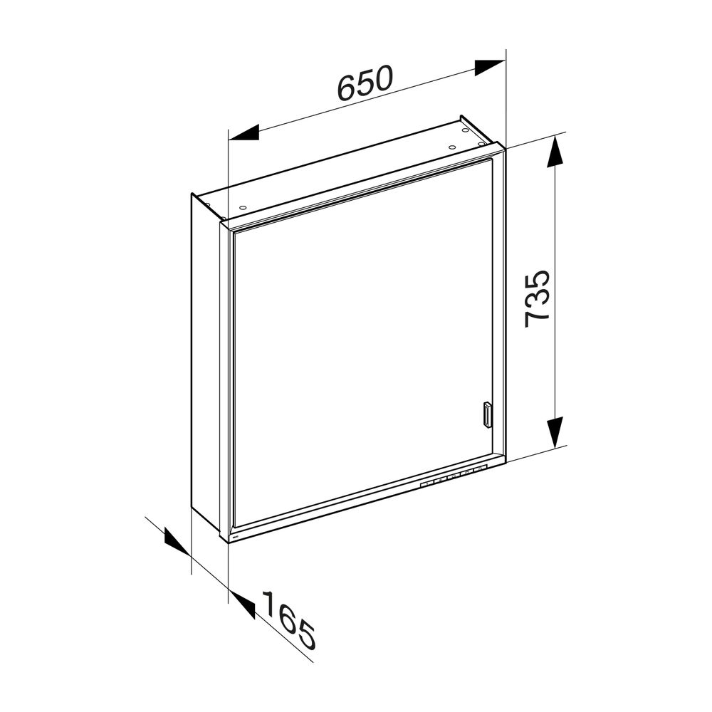 KEUCO Spiegelschrank Royal Lumos 14301, l., mit Ablagef., Vorbau, silber-eloxiert, 6... KEUCO-14301172201 4017214842896 (Abb. 3)