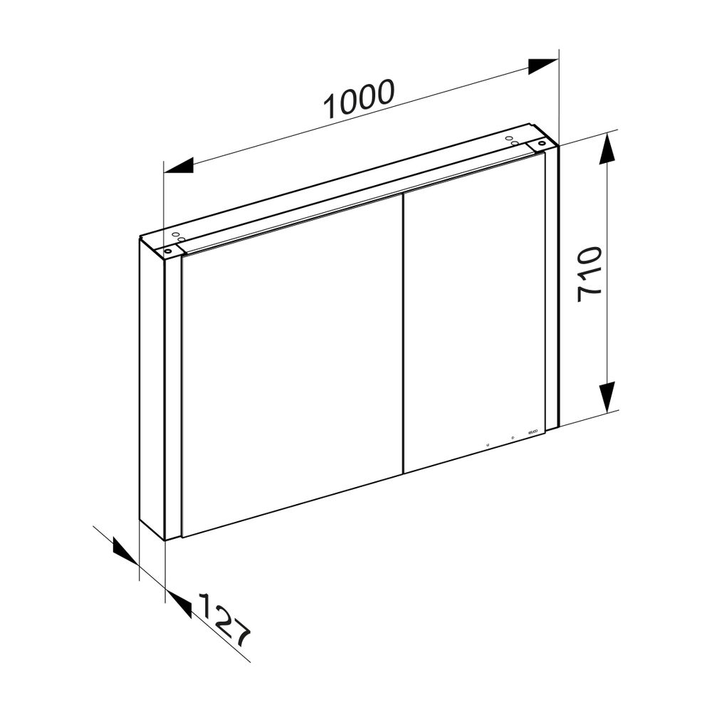 Keuco Somaris Spiegelschrank Wandvorbau 2-türig asymmetrisch, mit Heizung und 1 Stec... KEUCO-14503372201 4017214974467 (Abb. 3)