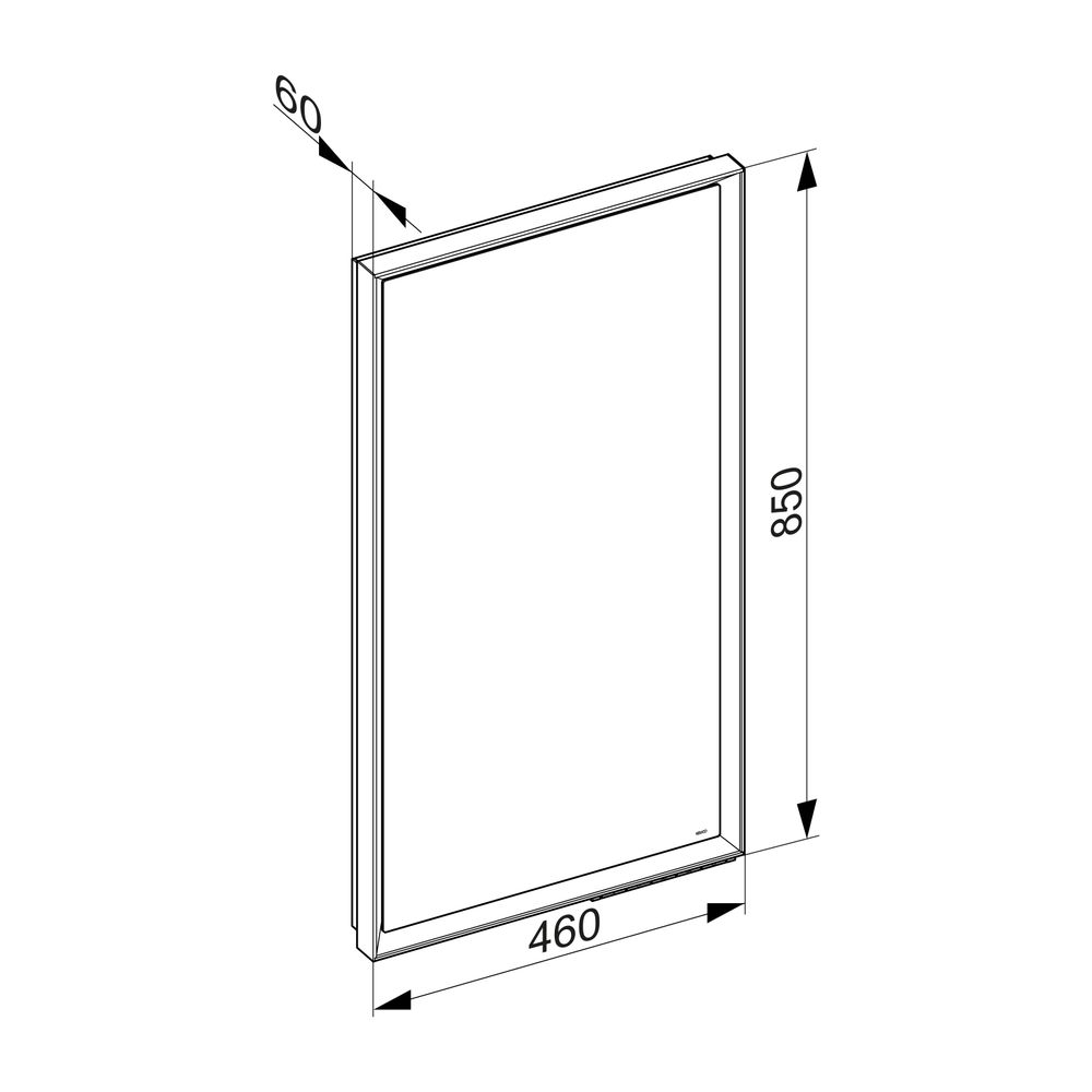 KEUCO Royal Lumos Spiegel 14597, silber-erloxiert, 460 x 850 x 60 mm... KEUCO-14597171000 4017214691623 (Abb. 3)