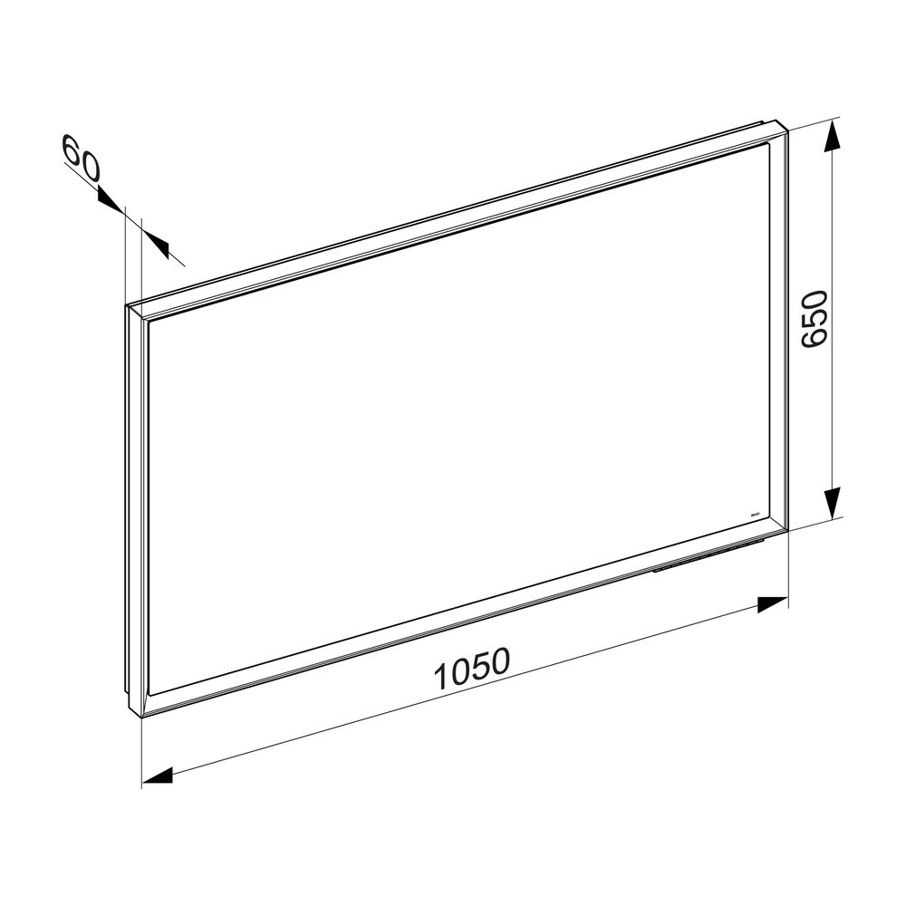 KEUCO Royal Lumos Spiegel 14597, DALI, schwarz-eloxiert, 1050 x 650 x 60 mm... KEUCO-14597134003 4017214692897 (Abb. 3)