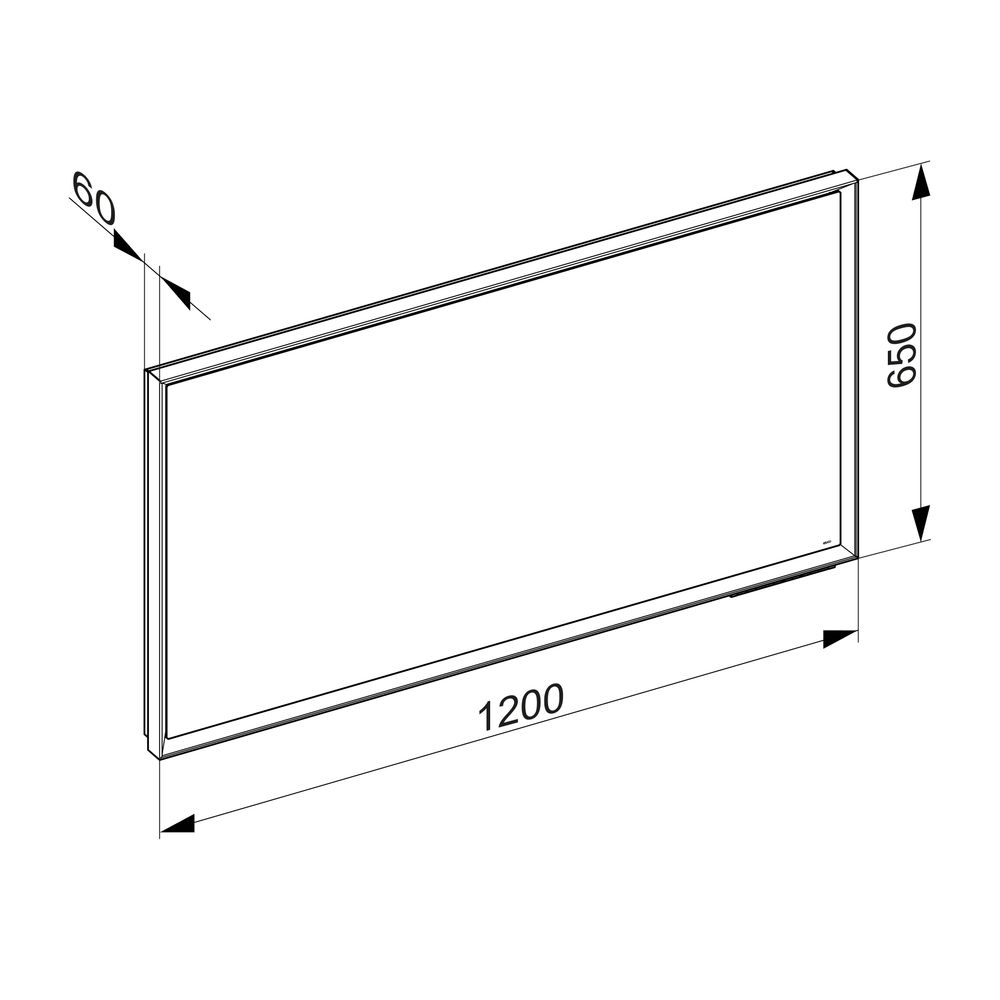 KEUCO Royal Lumos Spiegel 14597, DALI, silber-erloxiert, 1200 x 650 x 60 mm... KEUCO-14597174503 4017214692033 (Abb. 3)