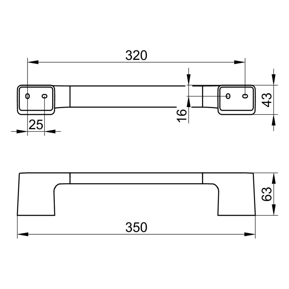 Keuco Aveno Haltegriff 300mm, Montage senkrecht oder waagerecht, Verchromt, 14607010... KEUCO-14607010000 4017214230730 (Abb. 2)