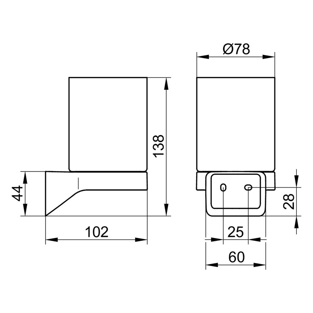 Keuco Aveno Glashalter mit Echtkristall-Glas, Verchromt, 14650019000... KEUCO-14650019000 4017214981182 (Abb. 2)