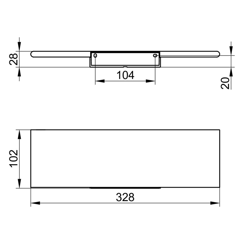 Keuco Aveno Duschablage, Weiß matt, 14658510000... KEUCO-14658510000 4017214981243 (Abb. 2)