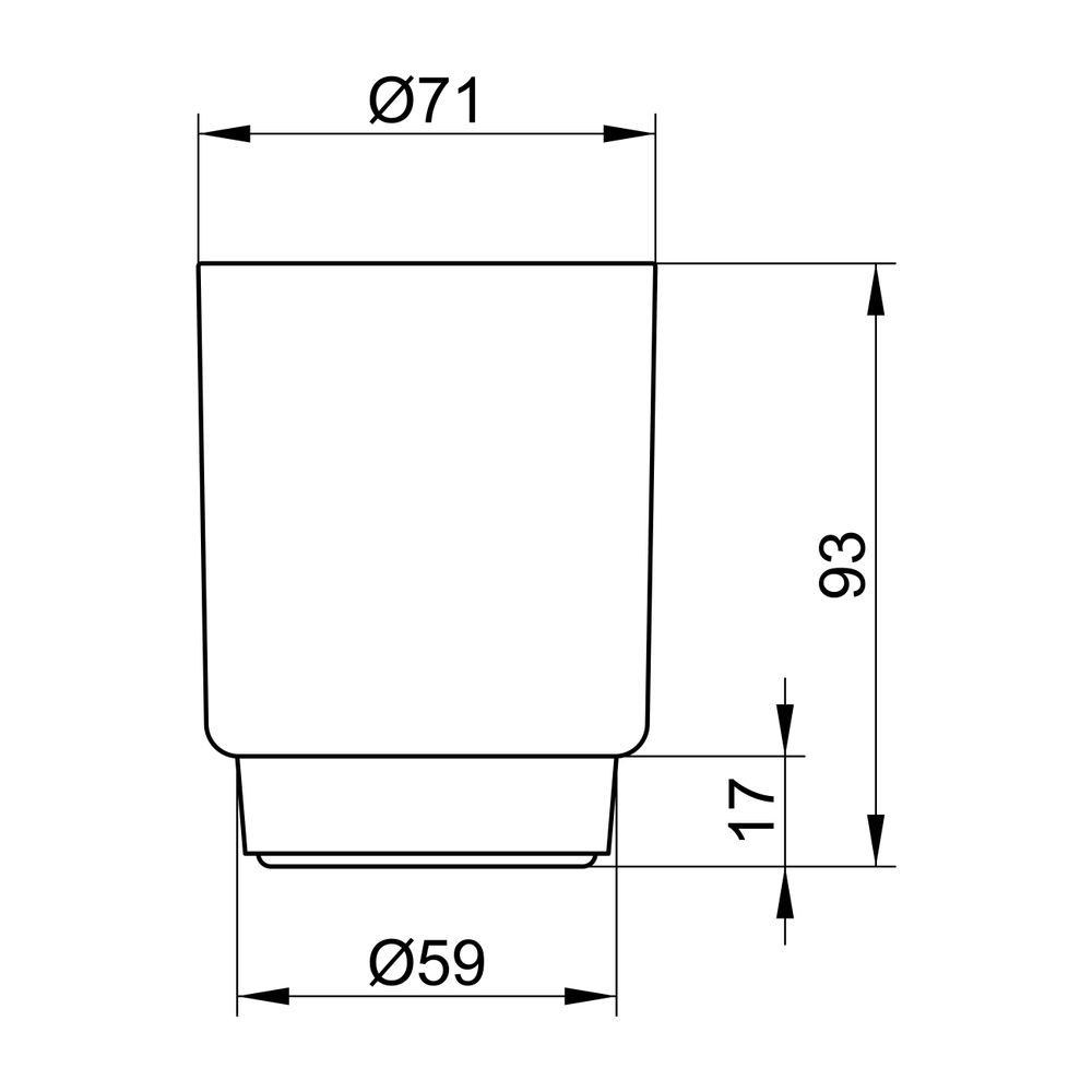 Keuco Plan Acrylglas-Becher für 14950, 14950000100... KEUCO-14950000100 4017214205547 (Abb. 2)