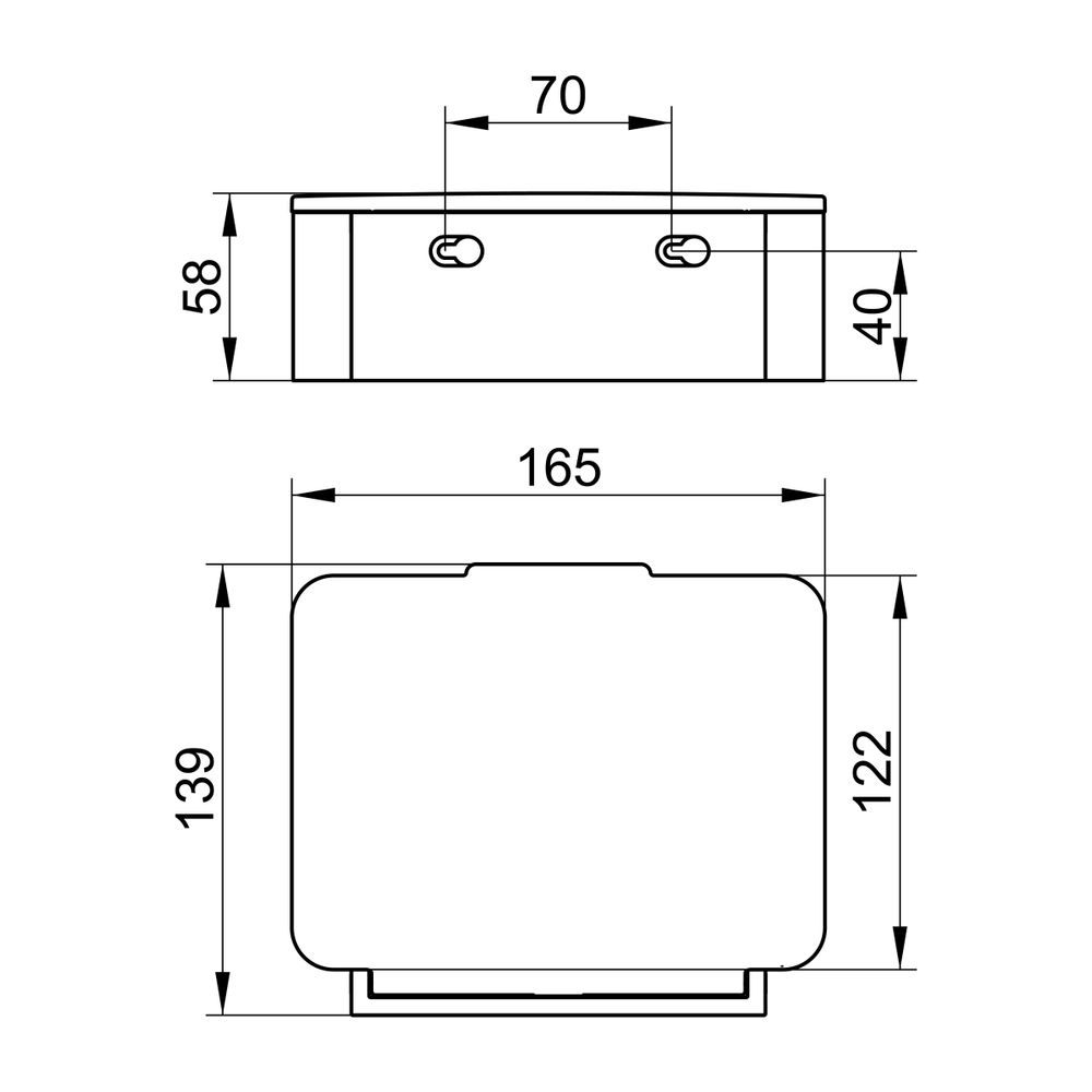 Keuco Plan Feuchtpapierbox, 145x102x43mm, Verchromt, 14967010001... KEUCO-14967010001 4017214583706 (Abb. 2)