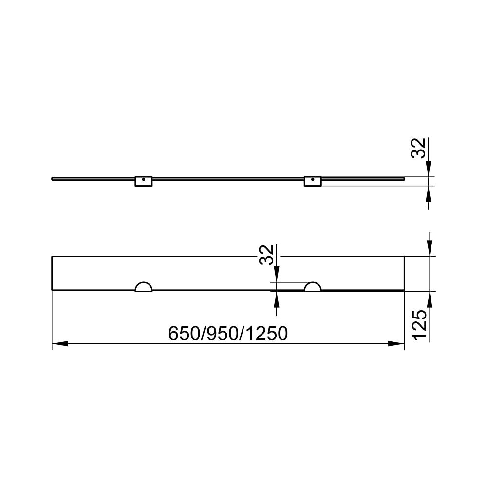 KEUCO Ablagekonsole Edition 300 30010, 2 Stück (Set), verchromt... KEUCO-30010010000 4017214167173 (Abb. 2)