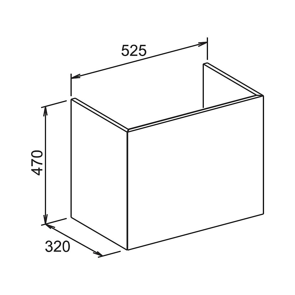 KEUCO Waschtisch-Unterbau Edition 300 30563, 1-türig, rechts, anthrazit... KEUCO-30563003900 4017214218172 (Abb. 2)