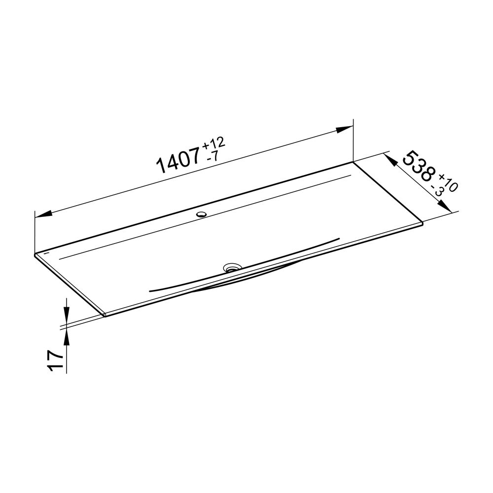 KEUCO Keramik-Waschtisch Edition 11 31160, mit 1 Loch Bohrung, weiß... KEUCO-31160311401 4017214381524 (Abb. 3)