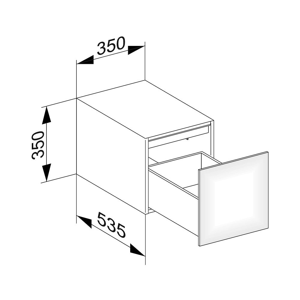 KEUCO Sideboard Edition 11 31320, Beleucht. 1 Auszug, weiß/weiß... KEUCO-31320380100 4017214421435 (Abb. 2)