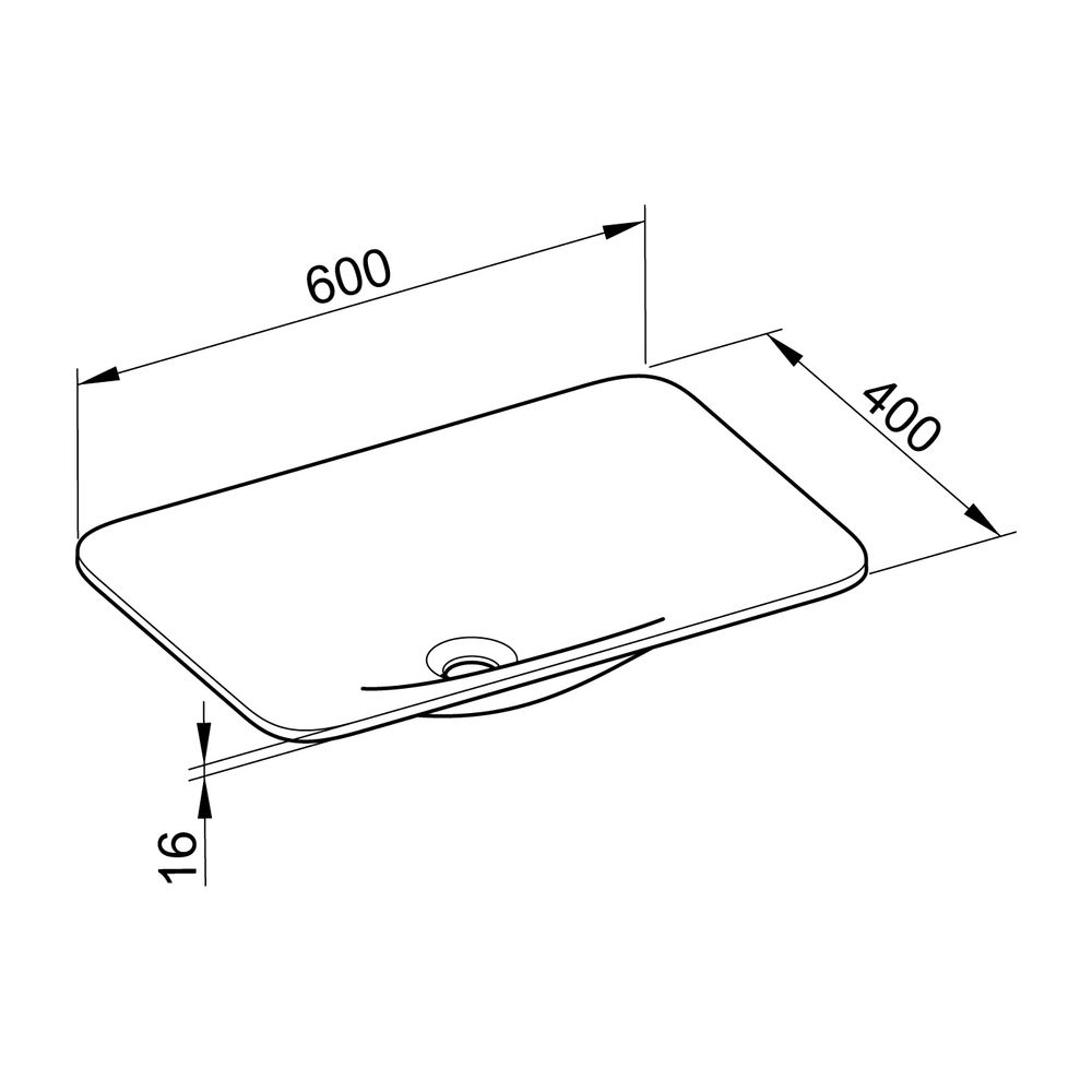 KEUCO Keramik-Waschtisch Edition 400 31570, ohne Hahnlochbohrung, weiß, 600x16x400mm... KEUCO-31570311600 4017214513475 (Abb. 3)