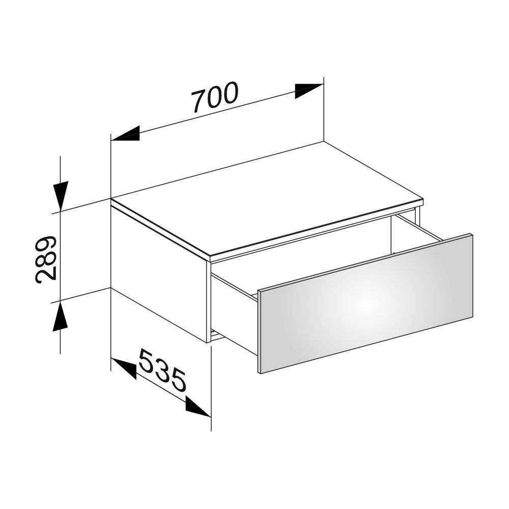 KEUCO Sideboard Edition 400 31741, 1 Auszug, weiß/weiß... KEUCO-31741380000 4017214522279 (Abb. 2)