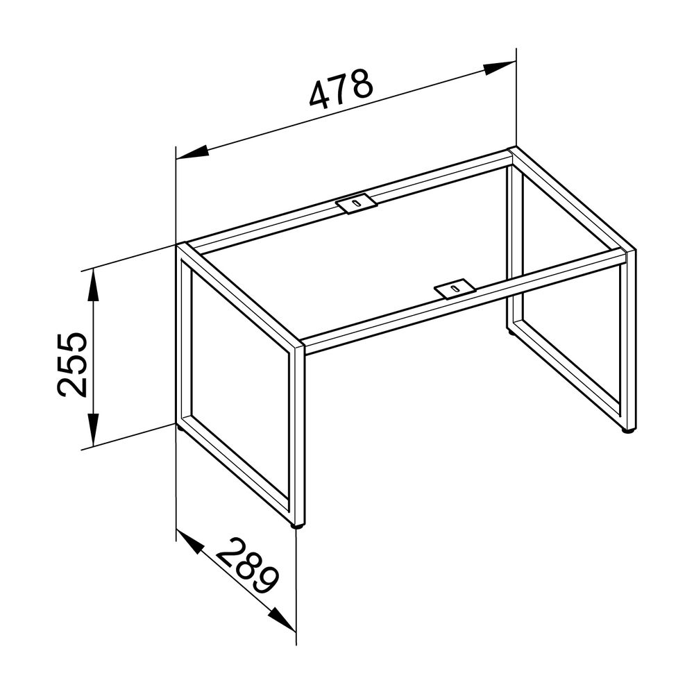 KEUCO Bodengestell X-Line 33198, cashmere, 480x255x290mm... KEUCO-33198180006 4017214611140 (Abb. 3)