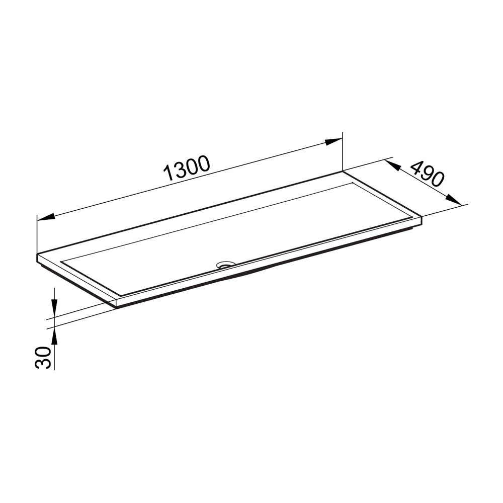 KEUCO Mineralguss-Waschtisch Royal Reflex 34081, ohne Lochbohrung, weiß... KEUCO-34081311300 4017214404551 (Abb. 3)