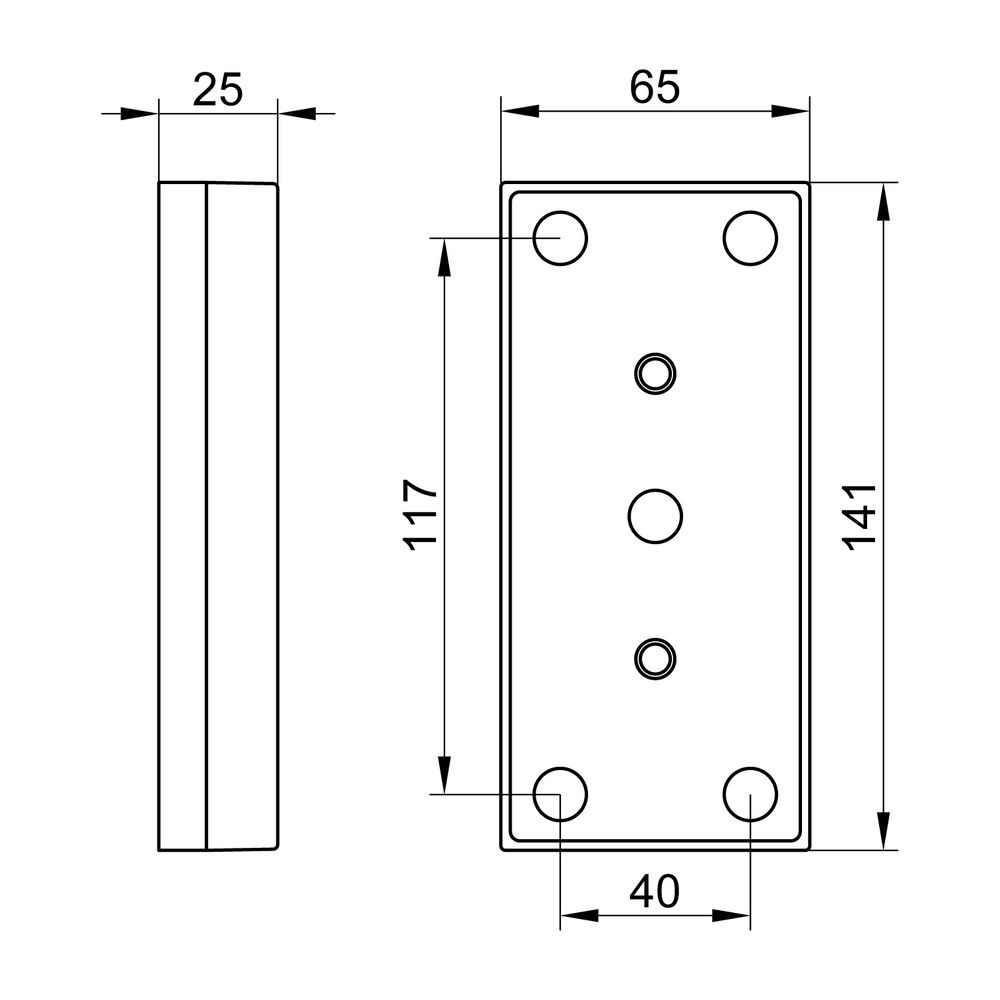 Keuco Care Abdeckplatte für 35003, Verchromt, 35103010000... KEUCO-35103010000 4017214943449 (Abb. 2)