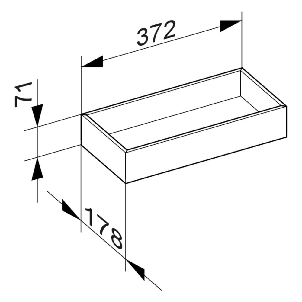 Keuco Aufbewahrungsbox für Waschtischunterschränke und Sideboards, 178x71x372mm, Car... KEUCO-49010570200 4017214201457 (Abb. 2)