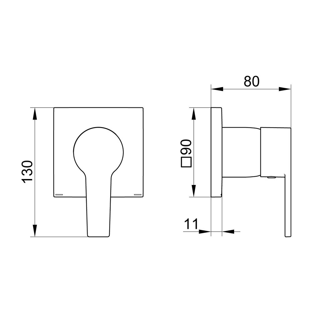 Keuco Edition 11 Einhebelmischer Unterputz mit Temperaturbegrenzung, G 1/2", Verchro... KEUCO-51151010002 4017214940042 (Abb. 2)