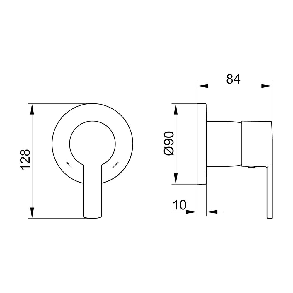 Keuco Plan Blue Einhebelmischer Unterputz, mit Temperaturbegrenzung, G 1/2", Durchfl... KEUCO-53951010001 4017214940530 (Abb. 2)