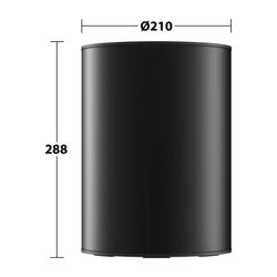 Keuco Abfallbehälter Stand mit Deckel, herausnehmbarer Behälter, Fassungsvermögen 5L... KEUCO-04989370037 4017214943418 (Abb. 1)