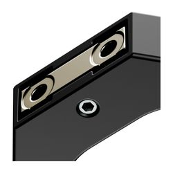 Keuco Edition 11 Handtuchhaken doppelt, mit Befestigungsset, Schwarz matt, 111153700... KEUCO-11115370000 4017214941377 (Abb. 1)