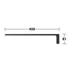 Keuco Edition 11 Handtuchhalter, 450mm, 1-armig, starr, mit Befestigungsset, Schwarz... KEUCO-11120370000 4017214941407 (Abb. 1)