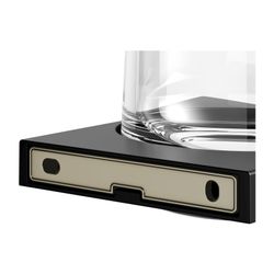 Keuco Edition 11 Glashalter, Echtkristall-Glas, mit Befestigungsset, Schwarz-matt, 1... KEUCO-11150379000 4017214941414 (Abb. 1)