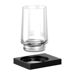 Keuco Edition 11 Glashalter, Echtkristall-Glas, mit Befestigungsset, Schwarz-matt, 1... KEUCO-11150379000 4017214941414 (Abb. 1)