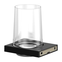 Keuco Edition 11 Glashalter, Echtkristall-Glas, mit Befestigungsset, Schwarz-matt, 1... KEUCO-11150379000 4017214941414 (Abb. 1)