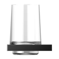 Keuco Edition 11 Glashalter, Echtkristall-Glas, mit Befestigungsset, Schwarz-matt, 1... KEUCO-11150379000 4017214941414 (Abb. 1)