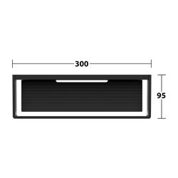 Keuco Edition 11 Duschablage, Schwarz matt, 11158370000... KEUCO-11158370000 4017214941438 (Abb. 1)