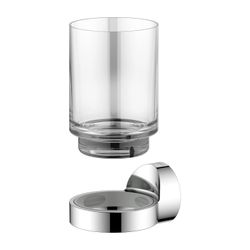 Keuco Collection Reva Glashalter, Echtkristall-Glas, Verchromt, 12850019000... KEUCO-12850019000 4017214966738 (Abb. 1)